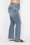 High Waisted Tummy Control Bootcut Jeans - Plus - Broken horn