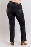 High Waisted Tummy Control Bootcut Jeans - Plus - Broken horn