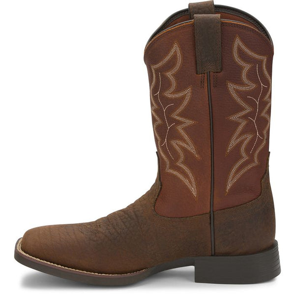 Justin Chet Boot Square Toe - Broken horn