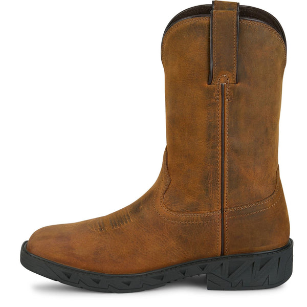Justin Trencher 11" Waterproof Steel Toe - Broken horn