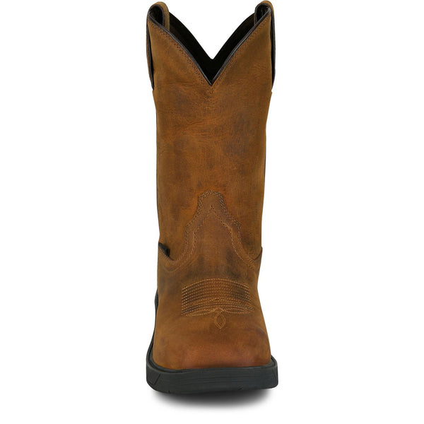 Justin Trencher 11" Waterproof Steel Toe - Broken horn