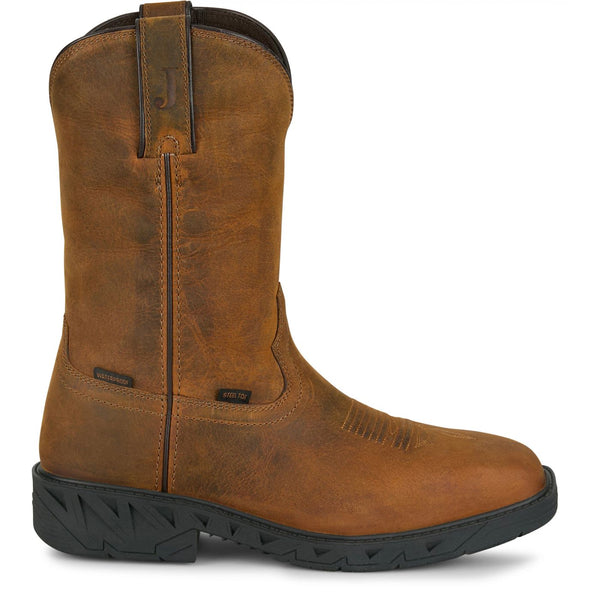 Justin Trencher 11" Waterproof Steel Toe - Broken horn