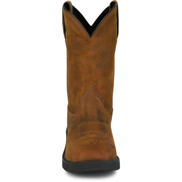 Justin Trencher 11" Work Boot - Broken horn