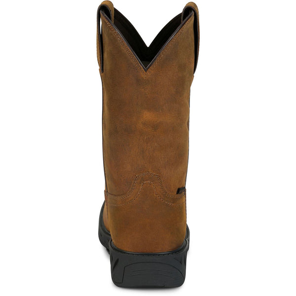 Justin Trencher 11" Work Boot - Broken horn