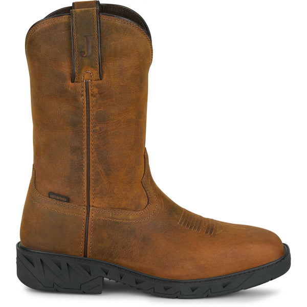 Justin Trencher 11" Work Boot - Broken horn