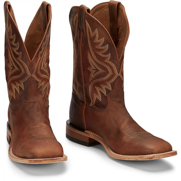 Tony Lama Avett 11" Western Boot - Broken horn