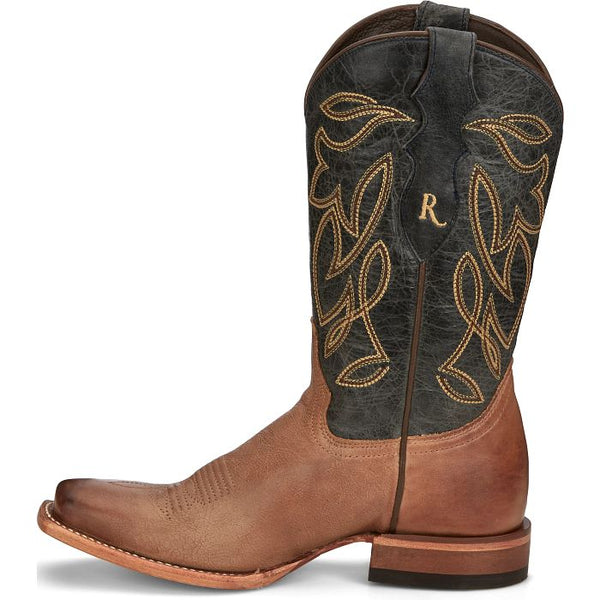 Justin Sandy 11" Western Boot - Broken horn