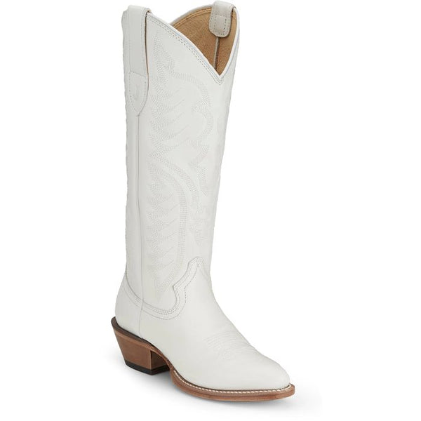 Justin Evelyn 15" Western Round Toe Boot - Broken horn