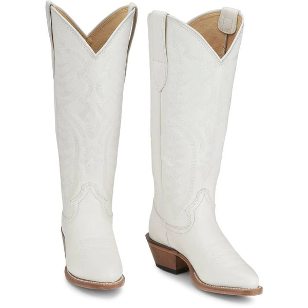 Justin Evelyn 15" Western Round Toe Boot - Broken horn