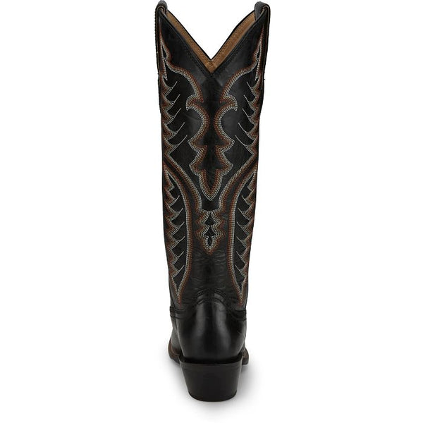 Justin Evelyn 15" Western Round Toe Boot - Broken horn