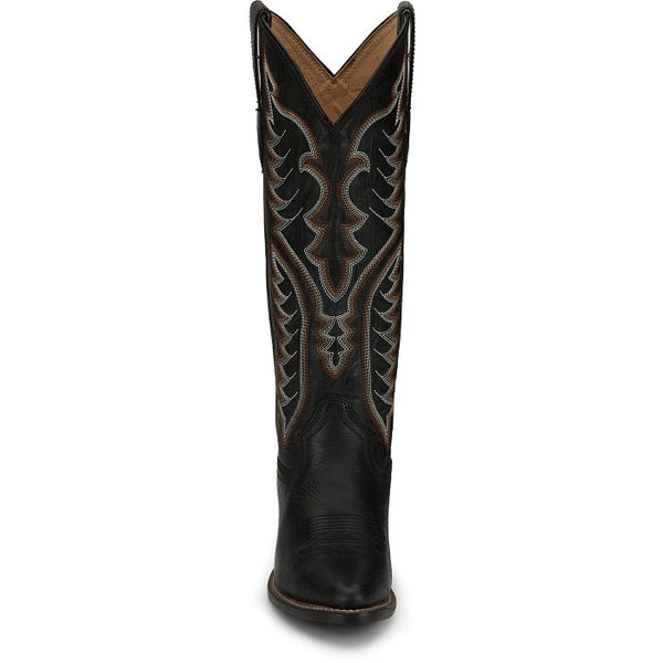 Justin Evelyn 15" Western Round Toe Boot - Broken horn