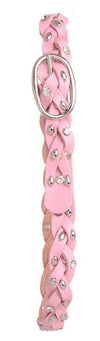 Kids Braided Rhinestone Belt