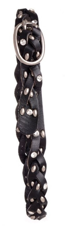 Kids Braided Rhinestone Belt - Broken horn