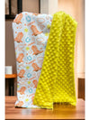Cowboy & Cowboy Boots Printed Baby Blanket. 38" By 40". - Broken horn