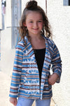 Aztec Printed Blazer with Pockets - Broken horn