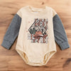 If I Was A Cowboy I'd Be Wild Baby Onesie - Broken horn