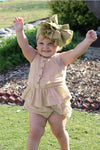 Ivory Ruffle Tank Top & Ruffle Butt Bloomers - Broken horn