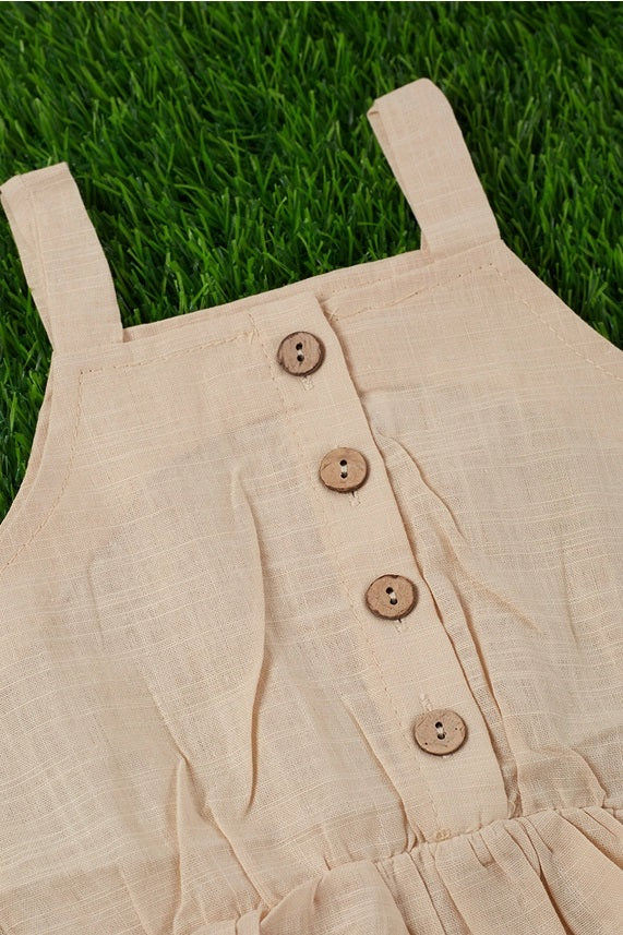 Ivory Ruffle Tank Top & Ruffle Butt Bloomers - Broken horn