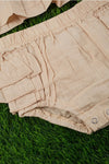 Ivory Ruffle Tank Top & Ruffle Butt Bloomers - Broken horn