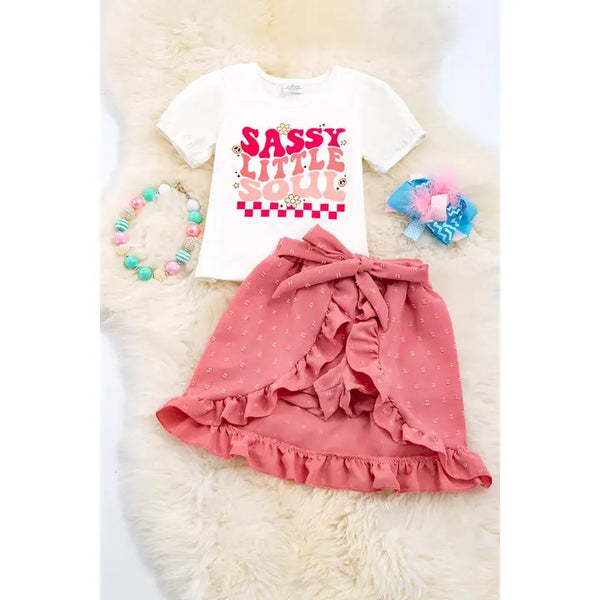 Sassy Little Soul 2PC Skirt Set - Broken horn