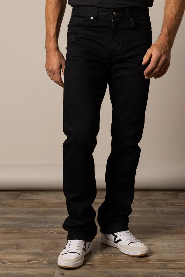Kimes Ranch James Black Straight FIt Bootcut Jean - Broken horn