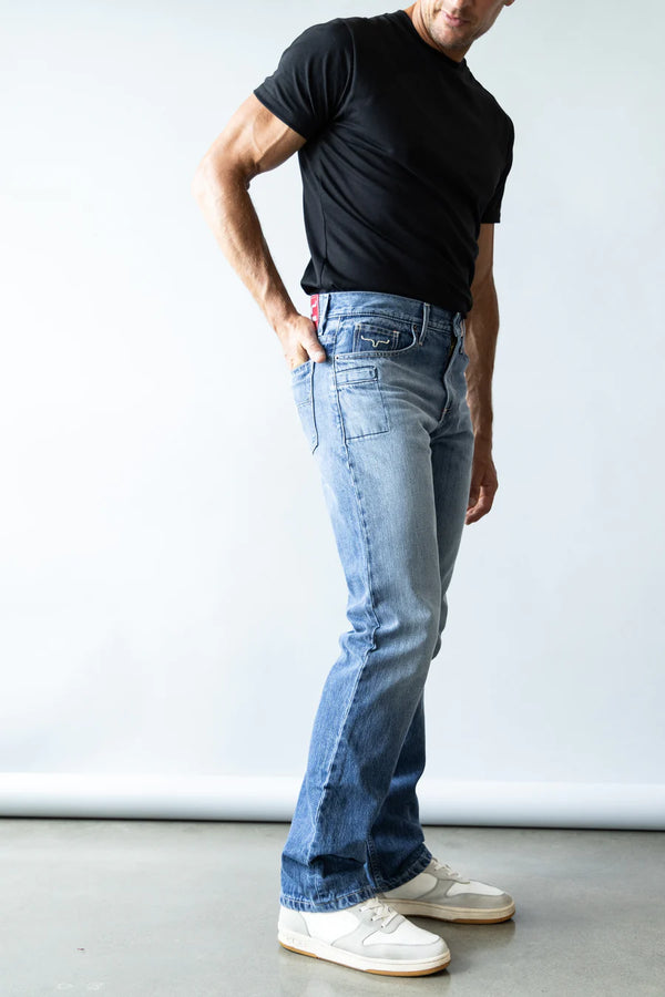Kimes Ranch James Mid Wash Jean - Broken horn
