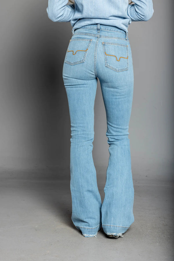Kimes Womens Sugar Fade Jean - Blue - Broken horn
