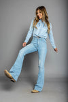 Kimes Womens Sugar Fade Jean - Blue - Broken horn