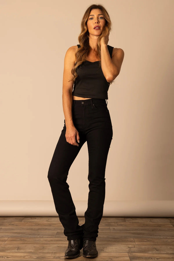 Kimes Sarah High Rise Black - Broken horn