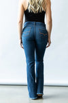 Kimes Lola Raw Hem Blue Jean - Broken horn