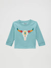 Wrangler Girl's Western Crewneck - Broken horn