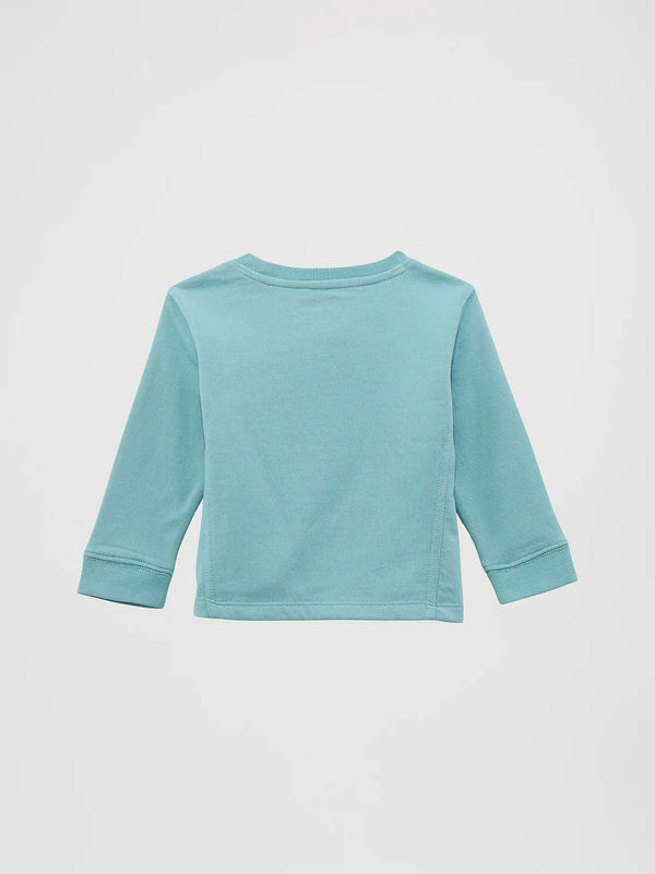 Wrangler Girl's Western Crewneck - Broken horn
