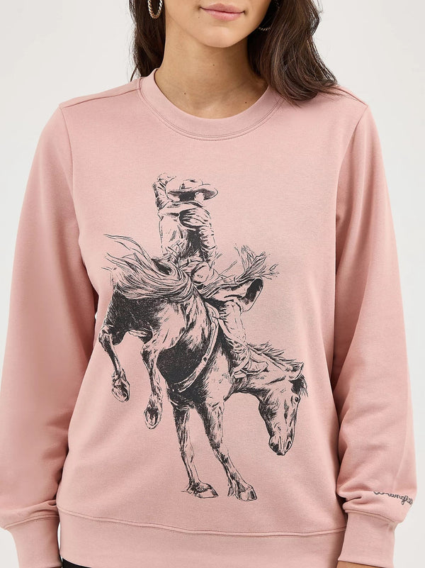 Wrangler Women Graphic Crewneck - Broken horn