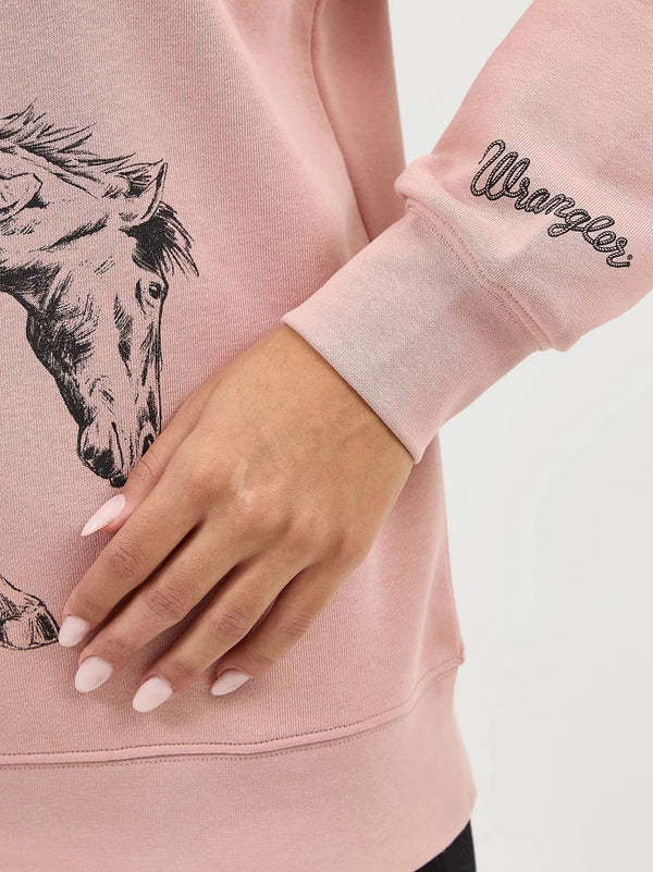 Wrangler Women Graphic Crewneck - Broken horn