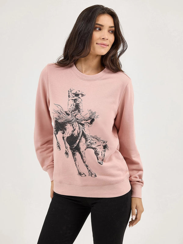 Wrangler Women Graphic Crewneck - Broken horn