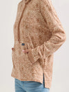Wrangler Women's Geometric Relaxed Pullover Hoodie - Broken horn