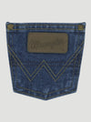Wrangler George Strait Cowboy Cut Original Fit Jean - Heavyweight Stone Denim - Broken horn