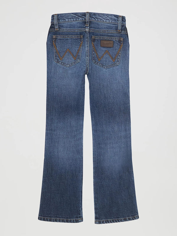 Wrangler Retro Boy's Slim Boot Jean - Broken horn
