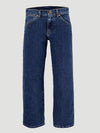 KONTOOR Wrangler Cowboy Cut Boys stonewash jeans, classic denim style with a relaxed fit and traditional Western stitching.