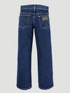 KONTOOR Wrangler Cowboy Cut boys' stonewash jeans showing classic fit and detailed stitching on a white background.