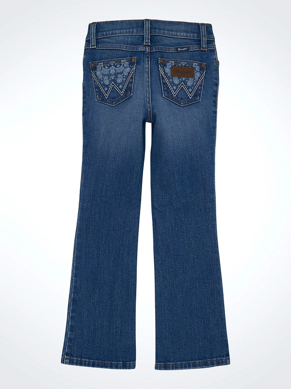 Wrangler Girl's Retro Bootcut Jean - Broken horn