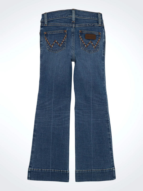 Wrangler Girl's Retro Trouser Jean - Broken horn