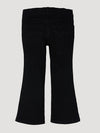 Black Wrangler Premium Patch Girl Jeans for girls, featuring stylish patches and classic denim design by KONTOOR.