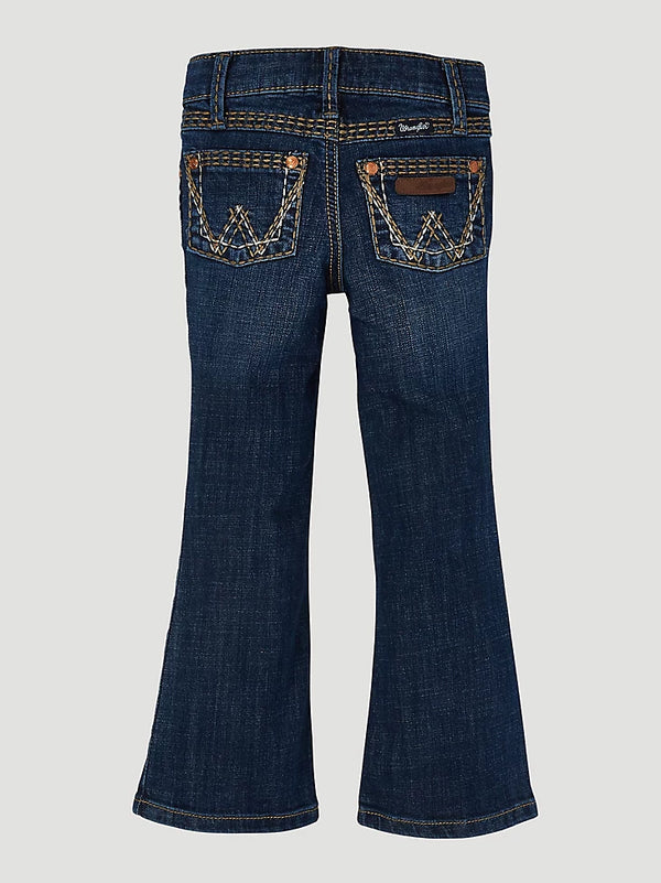 KONTOOR Wrangler Retro Girls Denver jean featuring classic denim fabric, stylish fit, and detailed stitching, perfect for girls' casual wear.
