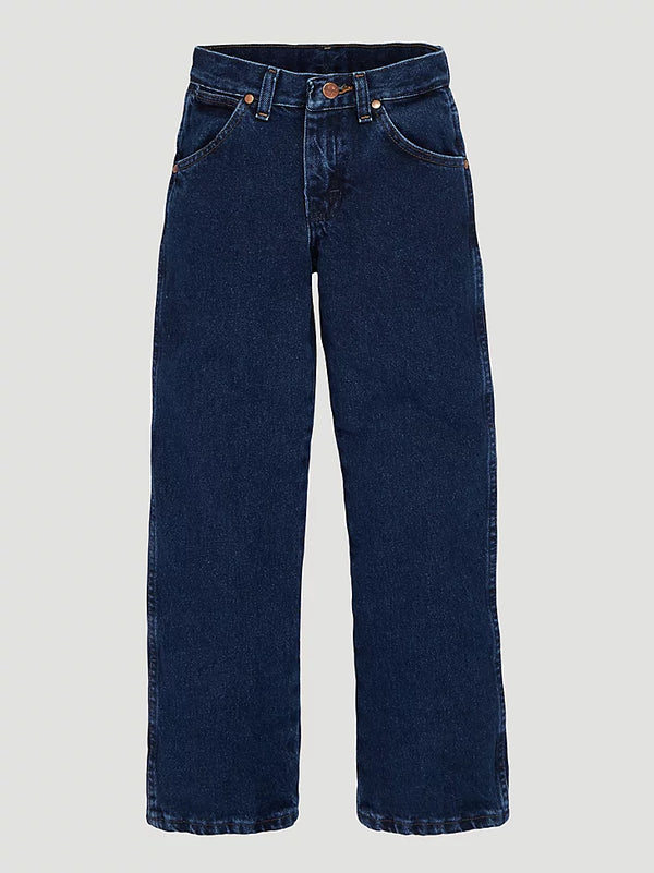 Wrangler Infant and Toddler Cowboy Cut Original Fit - Dark Indigo - Broken horn