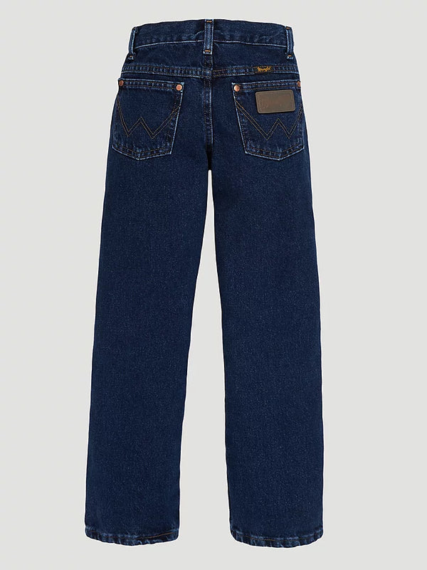 Wrangler Infant and Toddler Cowboy Cut Original Fit - Dark Indigo - Broken horn