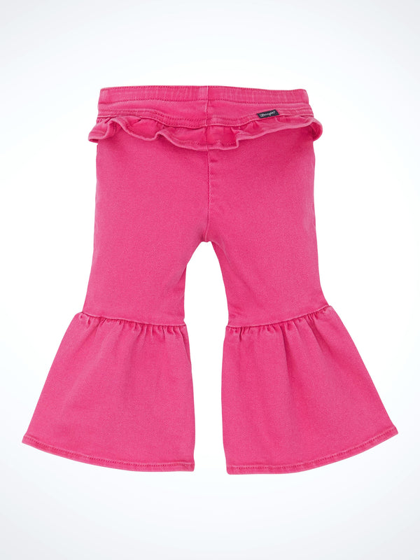 Wrangler Baby Girl Flare Jean - Pink - Broken horn