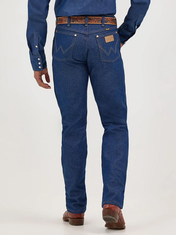 KONTOOR Wrangler men's cowboy cut original fit rigid indigo jeans, classic denim with durable stitching and a traditional fit.