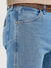 Wrangler Mens Cowboy Cut Jean Original Fit -Antique Wash - Broken horn