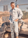 Wrangler Mens Cowboy Cut Jean Original Fit -Bleach - Broken horn